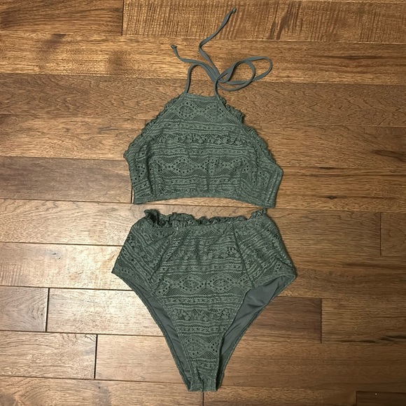 ASOS halter high waisted bikini UK 8 US 4 - Picture 2 of 5